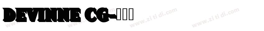 DeVinne CG字体转换 DeVinne CG字体转换